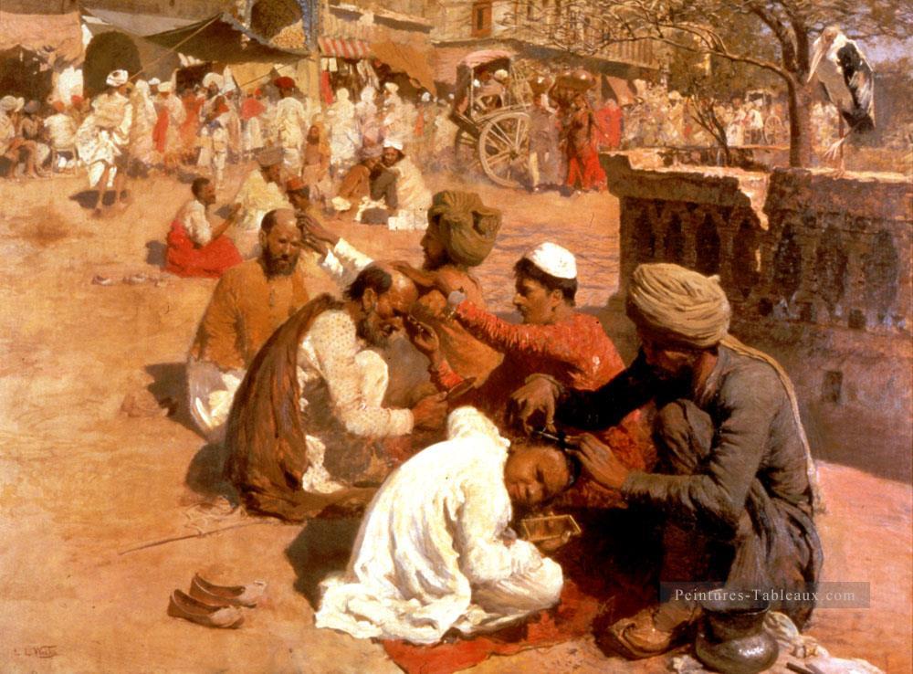 Barbiers indiens Saharanpore Persique Egyptien Indien Edwin Lord Weeks Peintures à l'huile